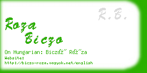 roza biczo business card